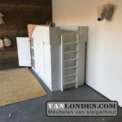 Steigerhouten halfhoogslaper Milou