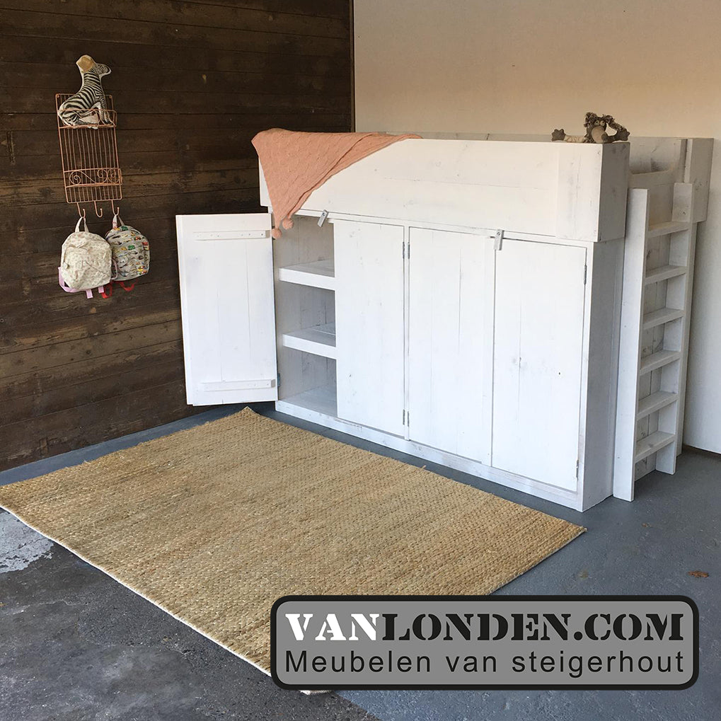 Steigerhouten halfhoogslaper Milou