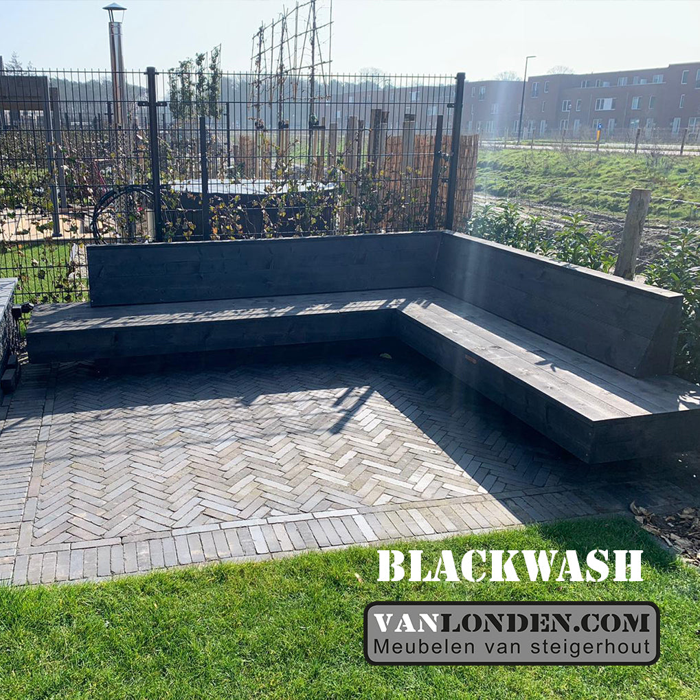 Steigerhouten hoekbank Duncan