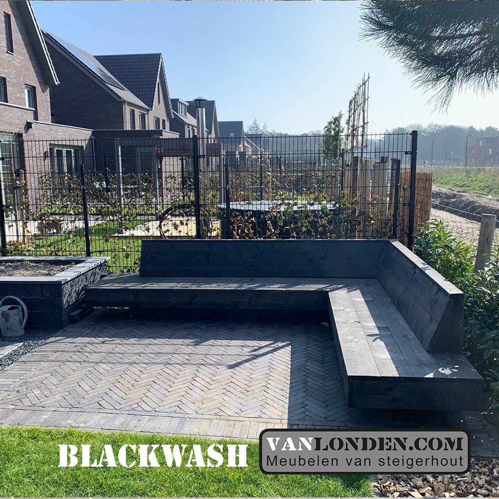 Steigerhouten hoekbank Duncan