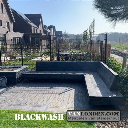 Steigerhouten hoekbank Duncan