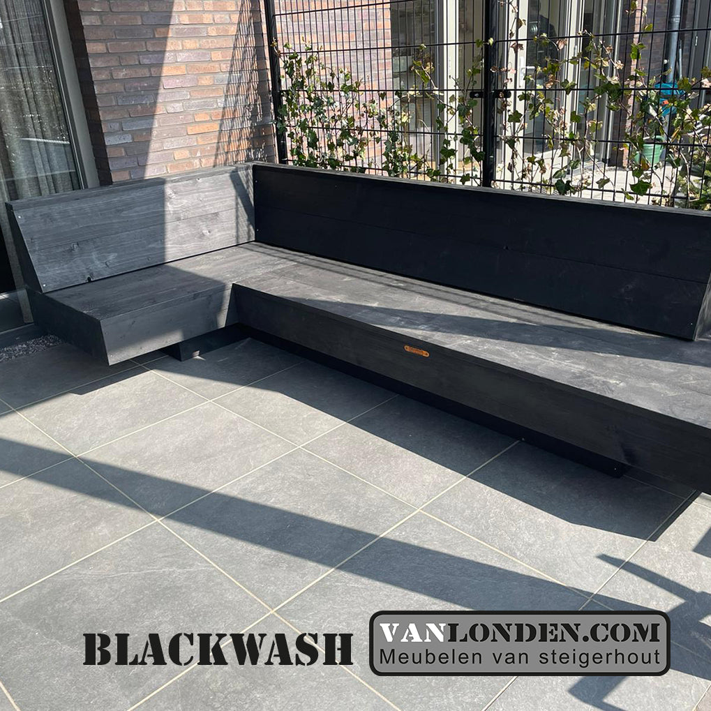 Steigerhouten hoekbank Duncan