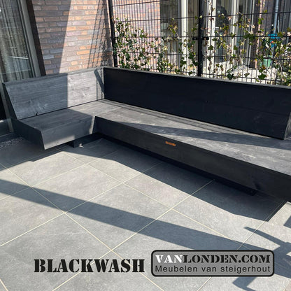 Steigerhouten hoekbank Duncan