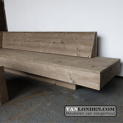 Steigerhouten hoekbank Duncan