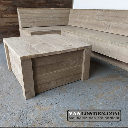 Steigerhouten hoekbank Duncan