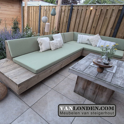 Steigerhouten hoekbank Duncan