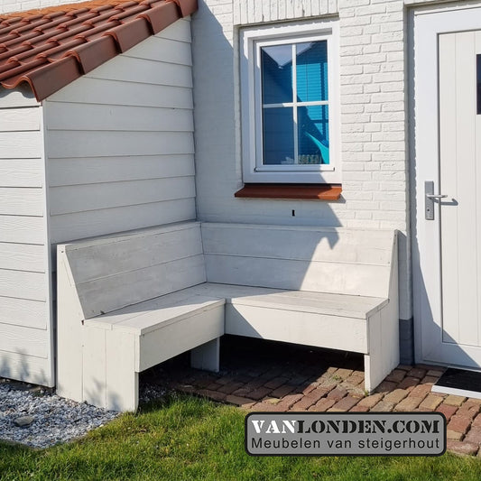 Steigerhouten hoekbank Nante