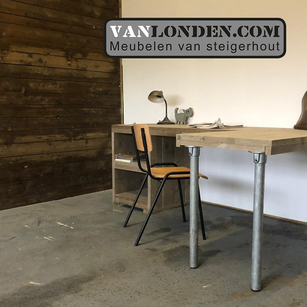 Steigerhouten hoekbureau Stan