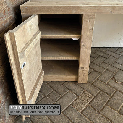 Steigerhouten hoekbureau Stefan