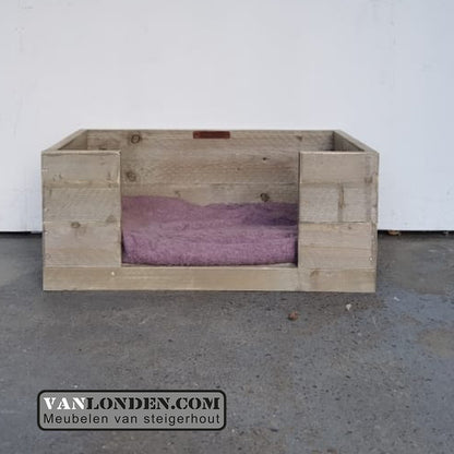 Steigerhouten hondenmand Frenkie