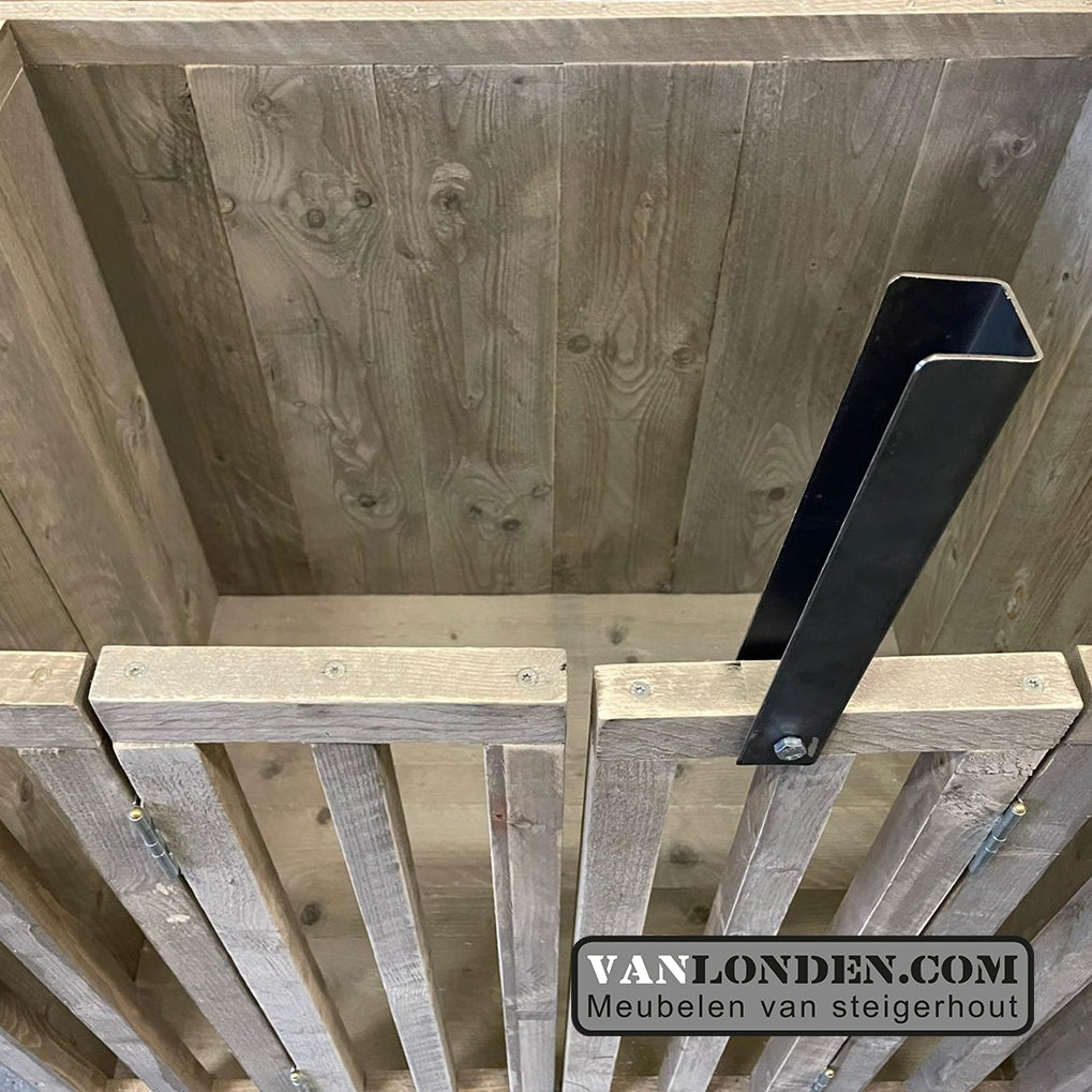 Steigerhouten hondenmand Scoop