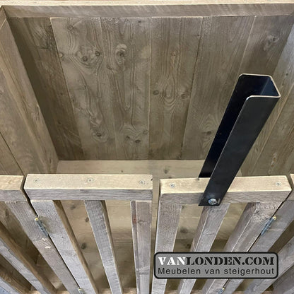 Steigerhouten hondenmand Scoop