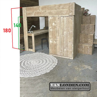 Steigerhouten hoogslaper Aukje