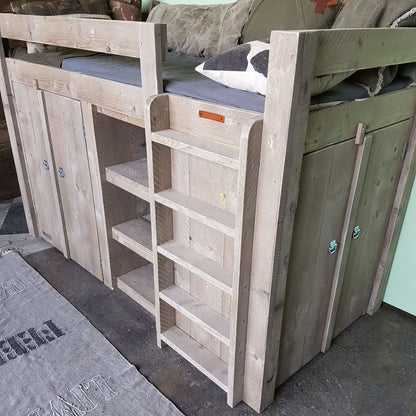 Steigerhouten hoogslaper Bram