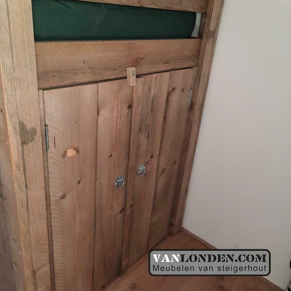 Steigerhouten hoogslaper Bram