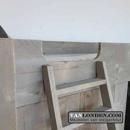 Steigerhouten hoogslaper Marly