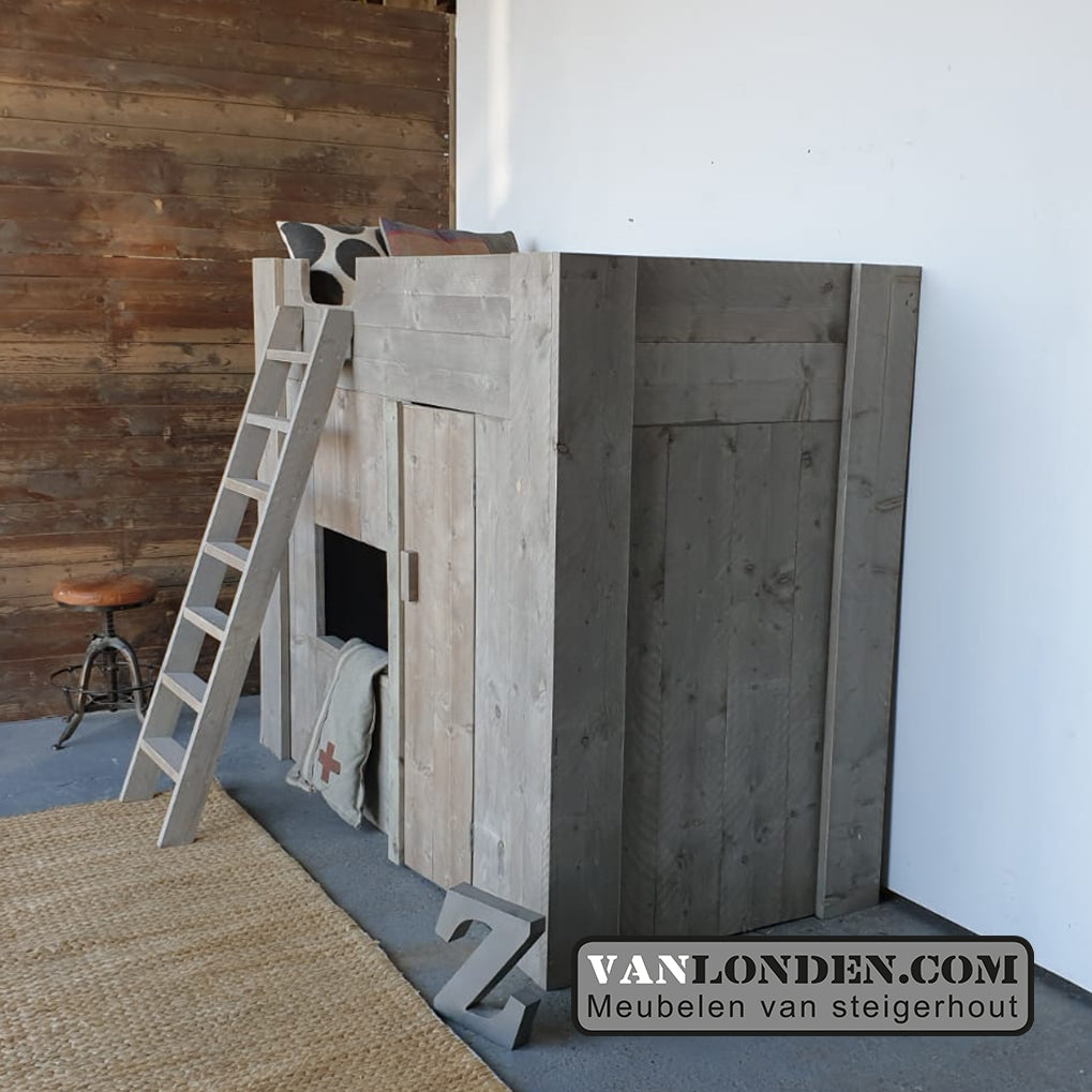 Steigerhouten hoogslaper Marly