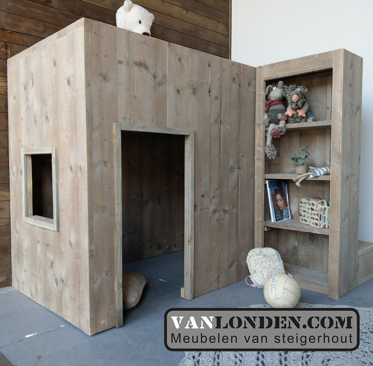 Steigerhouten hoogslaper Friso