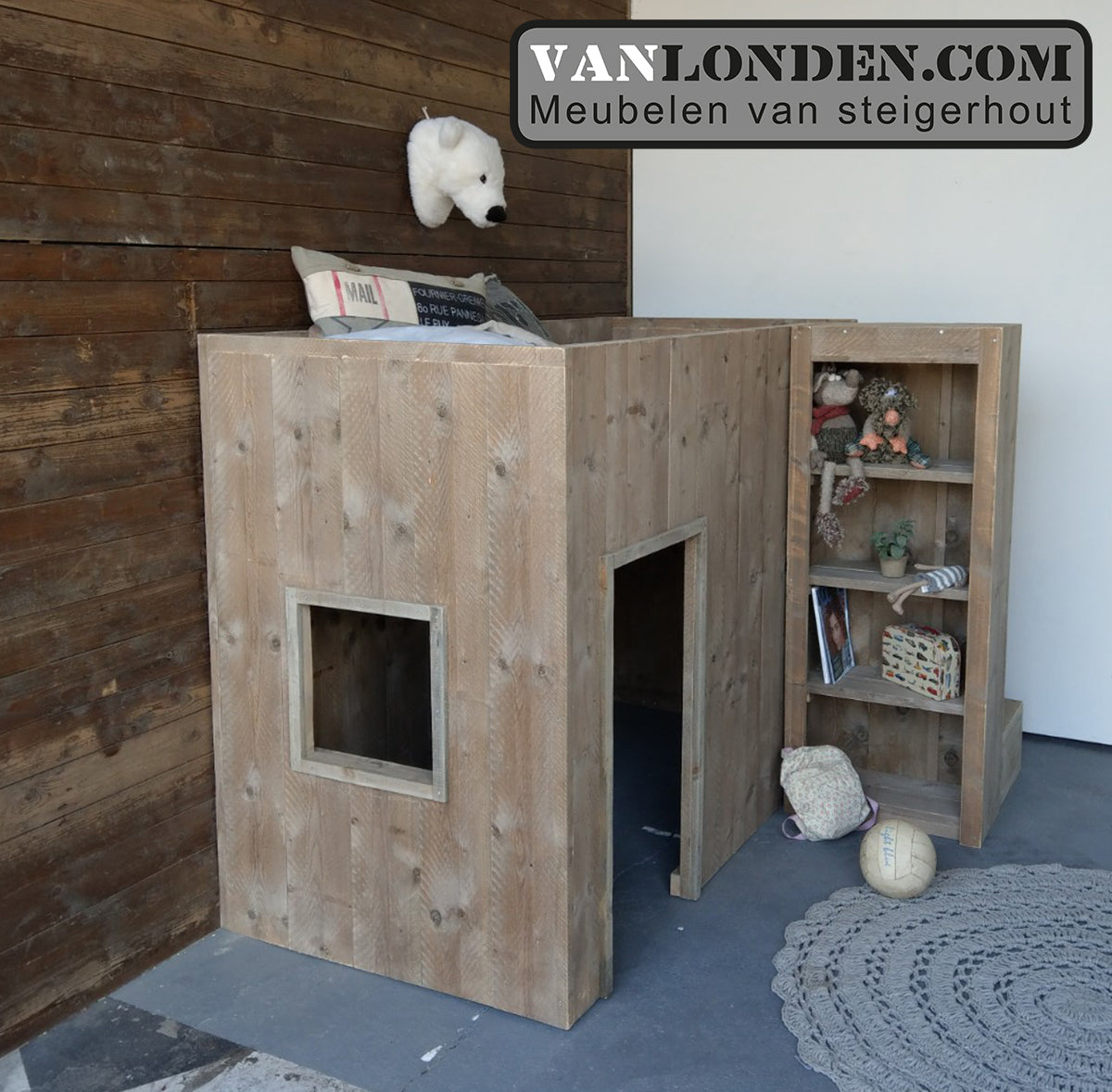 Steigerhouten hoogslaper Friso