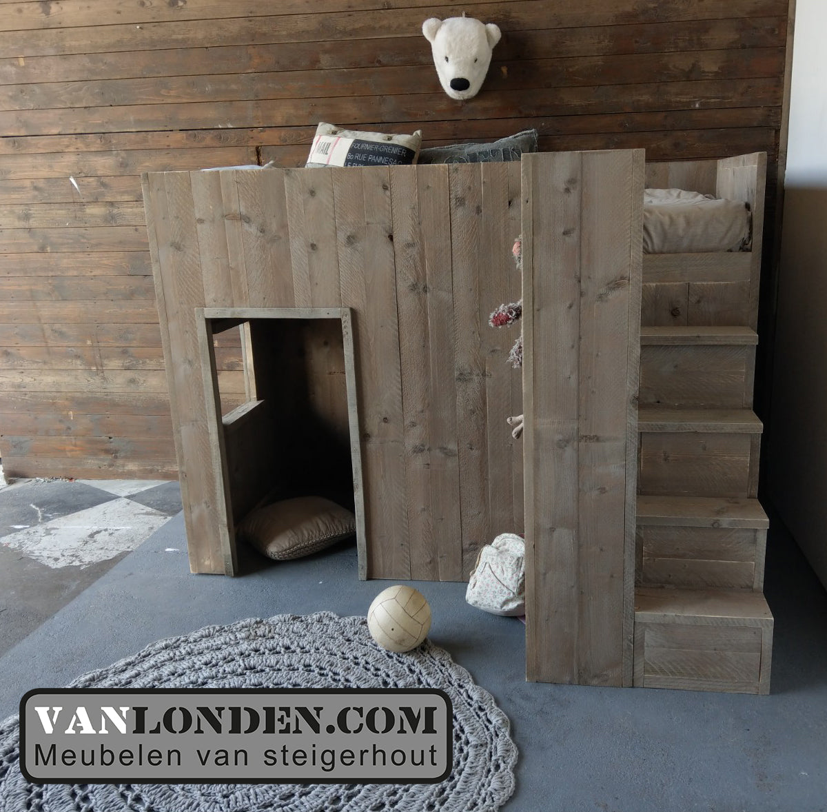 Steigerhouten hoogslaper Friso