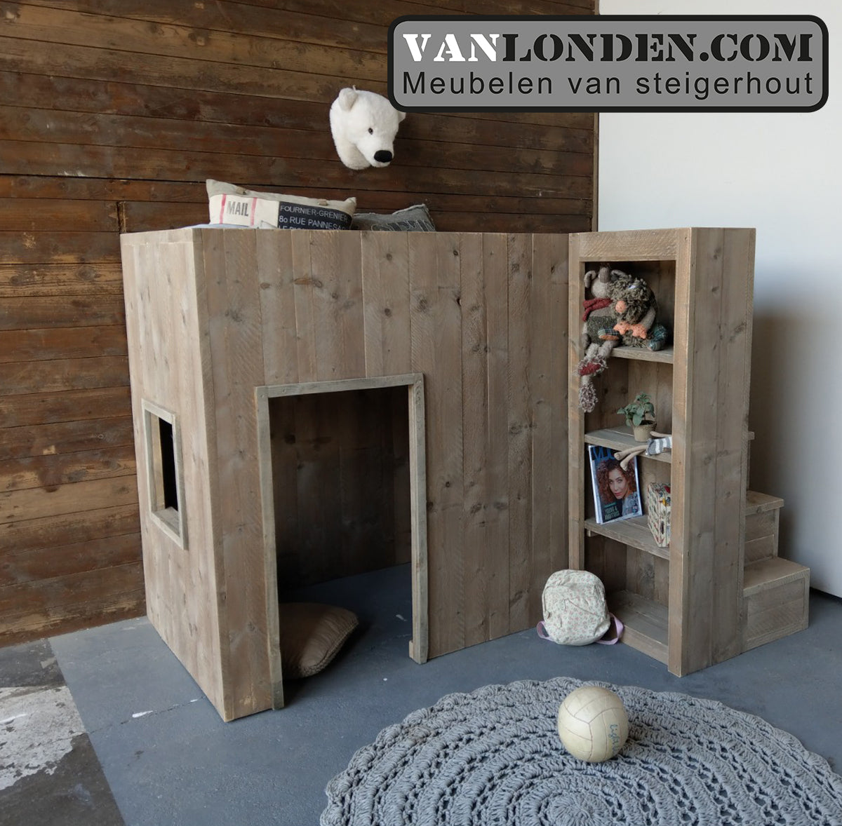 Steigerhouten hoogslaper Friso