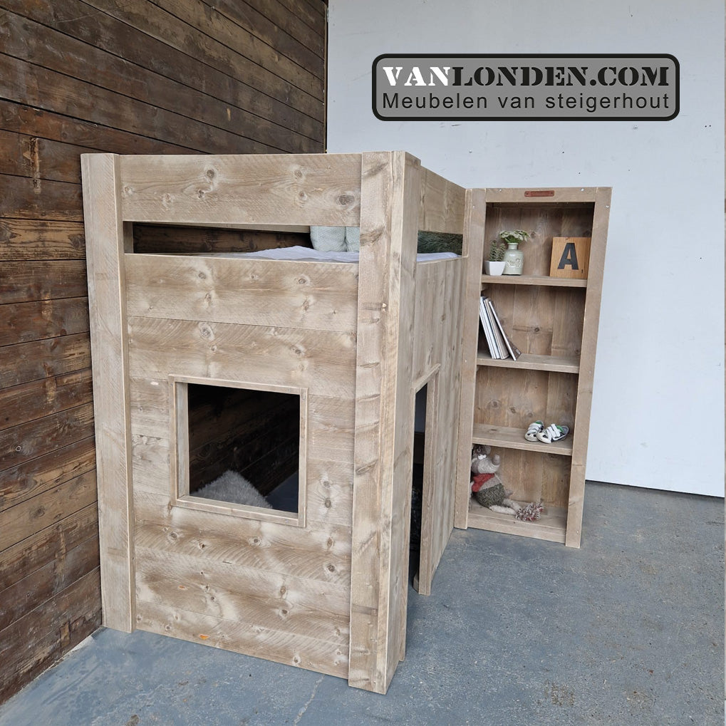 Steigerhouten hoogslaper Daan