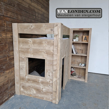 Steigerhouten hoogslaper Daan