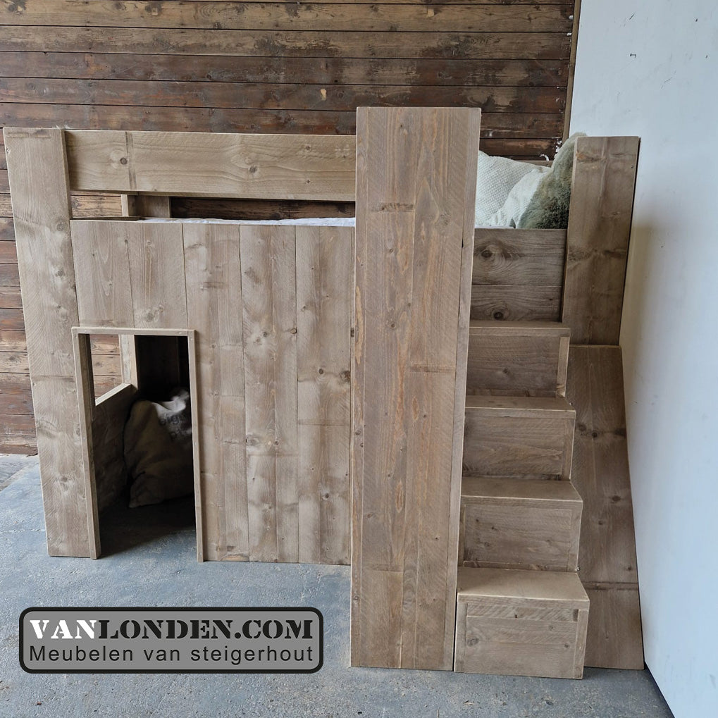 Steigerhouten hoogslaper Daan