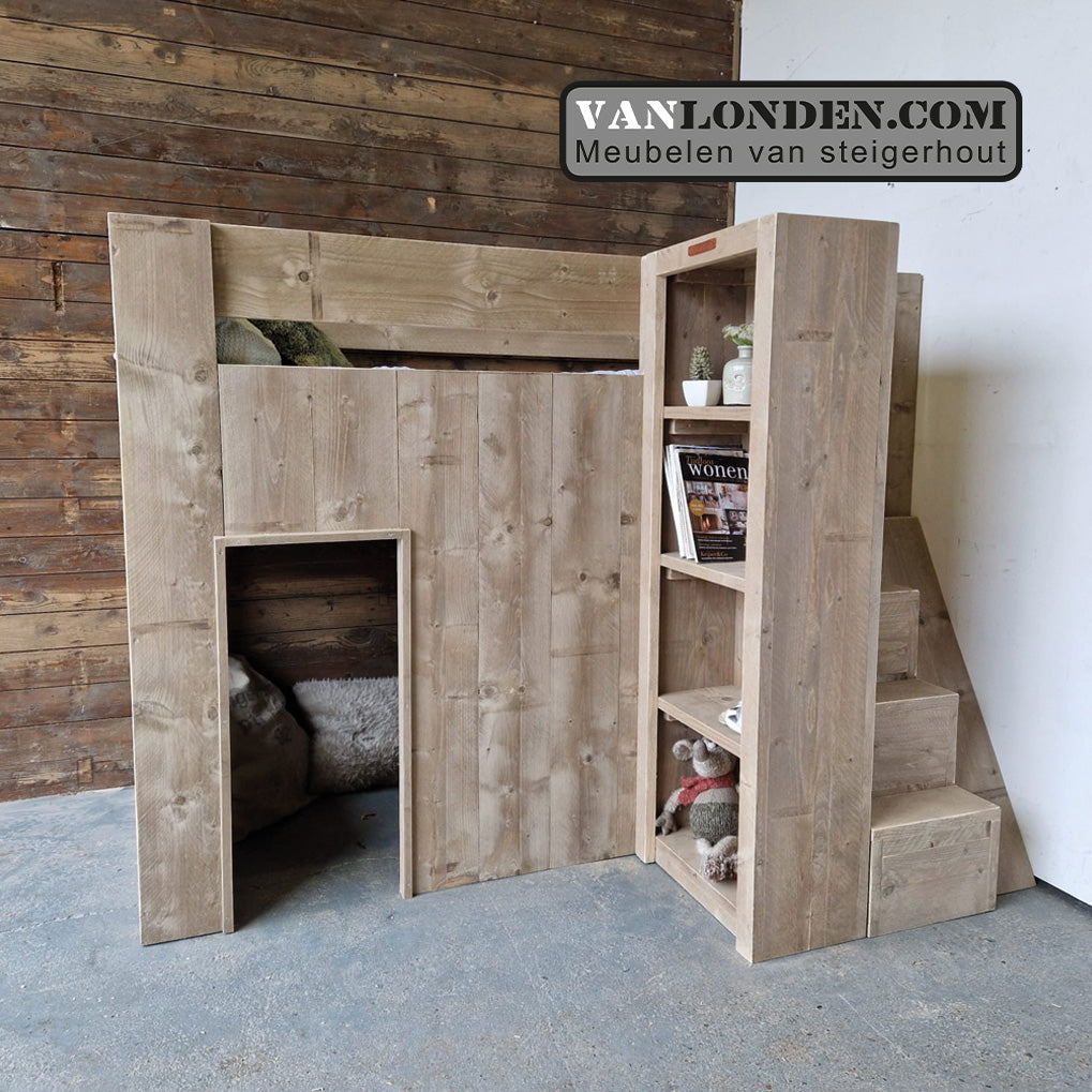 Steigerhouten hoogslaper Daan