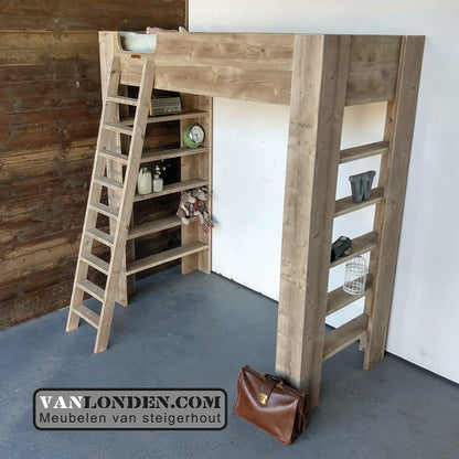 Steigerhouten hoogslaper Linda