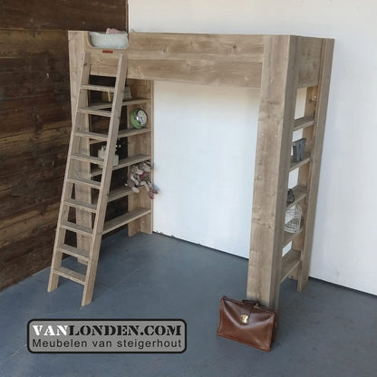 Steigerhouten hoogslaper Linda