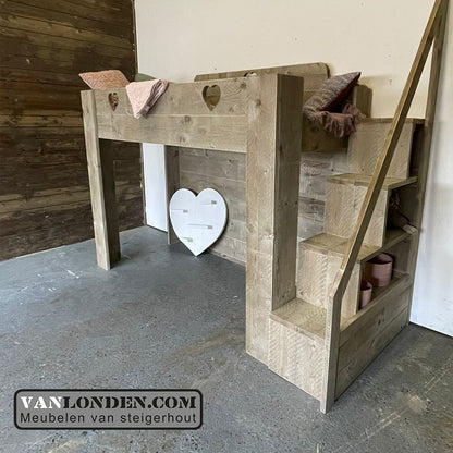 Steigerhouten hoogslaper Maren