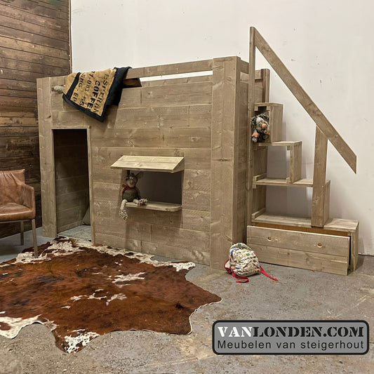 Steigerhouten hoogslaper Melis