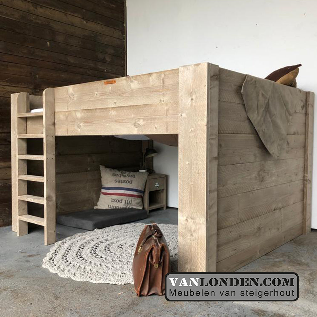 Steigerhouten hoogslaper Sarah