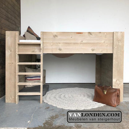 Steigerhouten hoogslaper Sarah