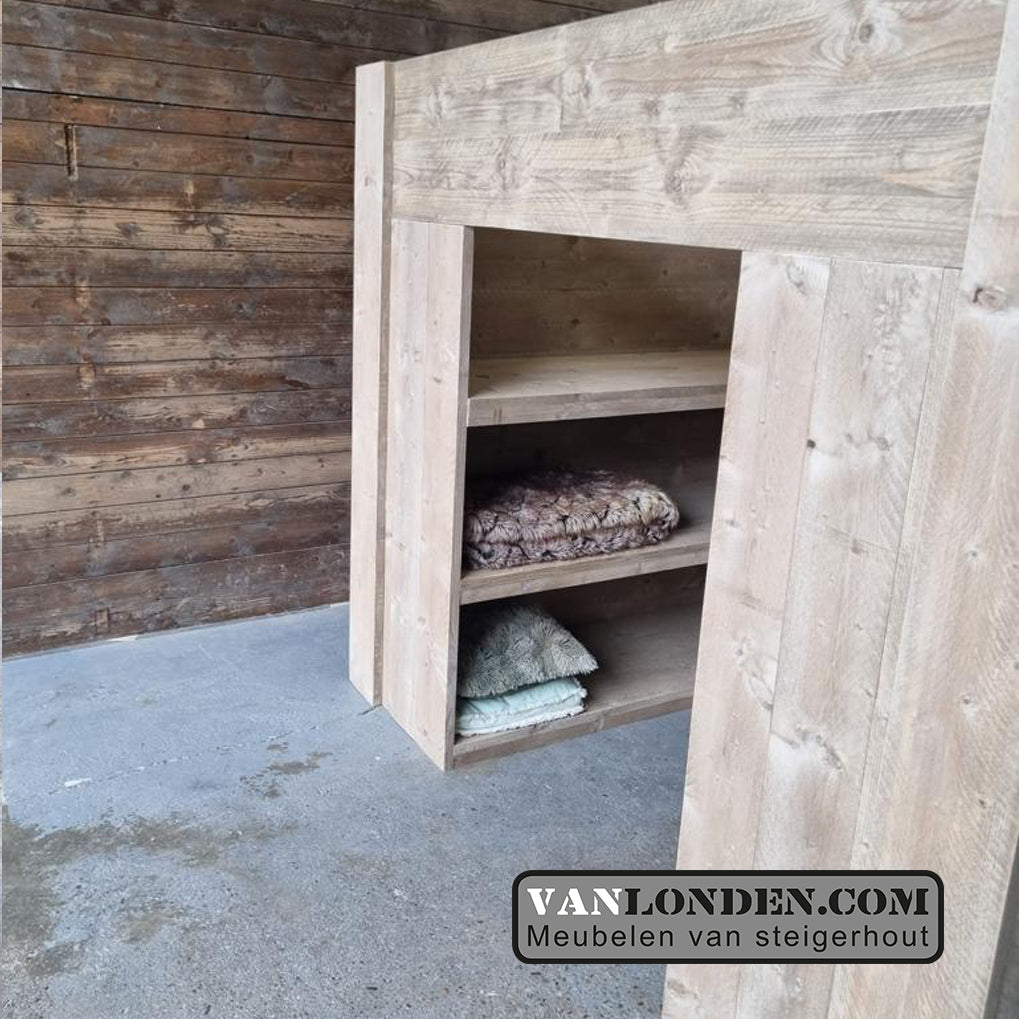 Steigerhouten hoogslaper Wiebe