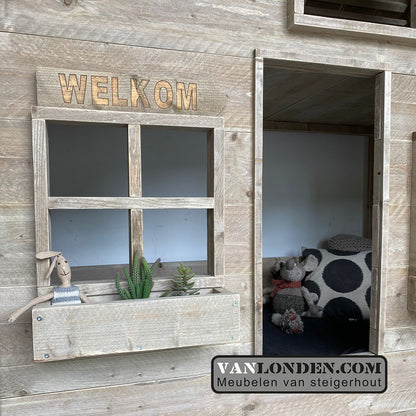 Steigerhouten hoogslaper huisje Meike