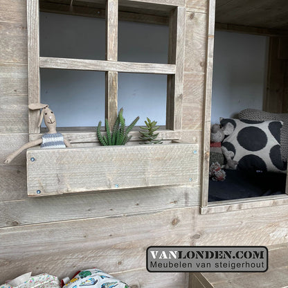 Steigerhouten hoogslaper huisje Meike