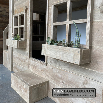 Steigerhouten hoogslaper huisje Meike