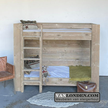 Steigerhouten stapelbed Jane