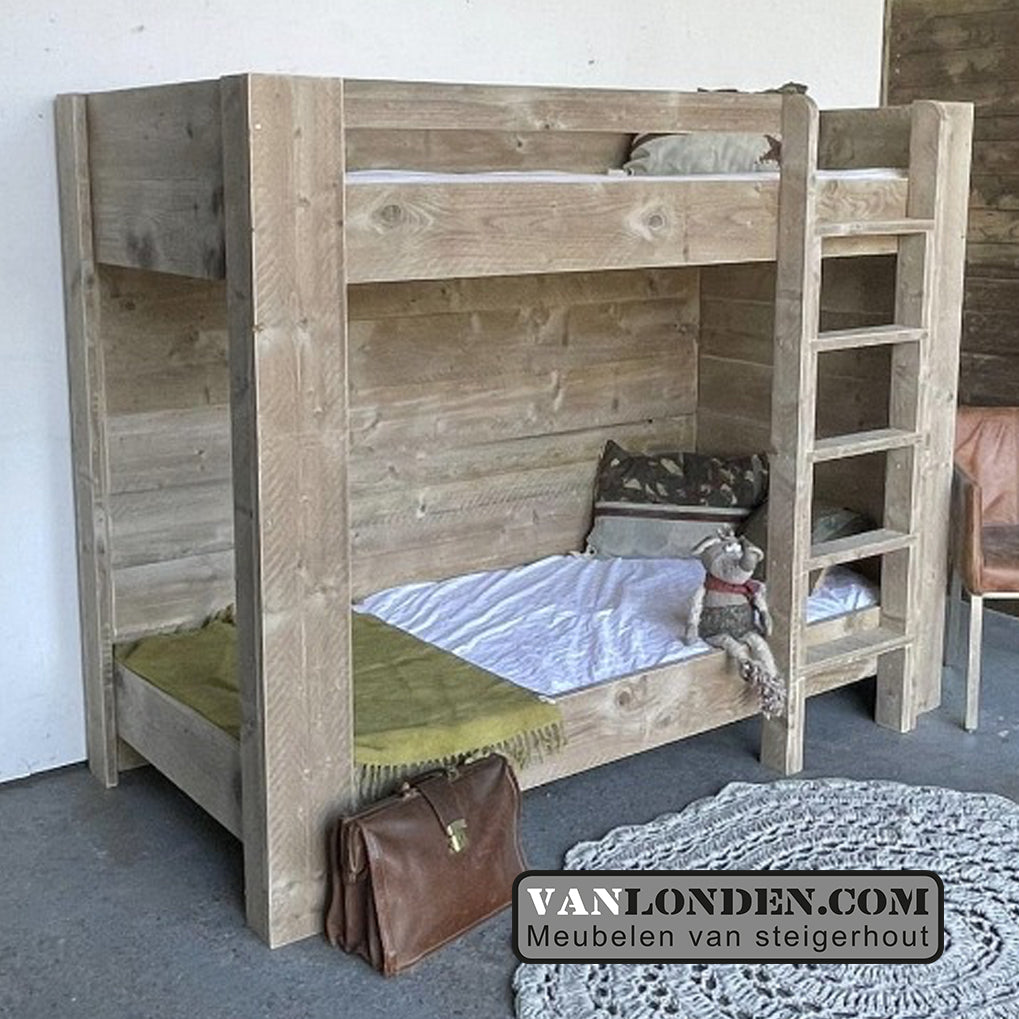 Steigerhouten stapelbed Jane