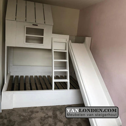 Steigerhouten huisjesbed hoogslaper Sisi