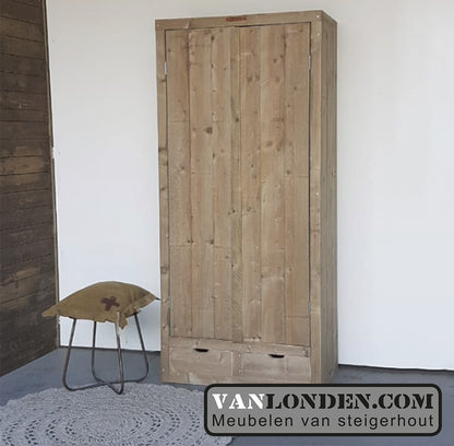 Steigerhouten kast met lades Alice