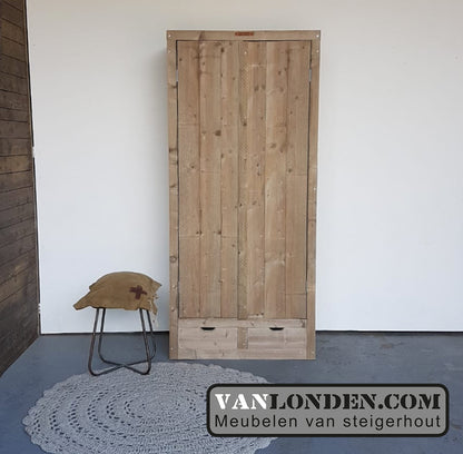 Steigerhouten kast met lades Alice