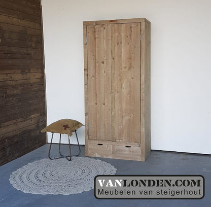 Steigerhouten kast met lades Alice
