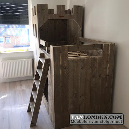 Steigerhouten kasteelbed Daniel