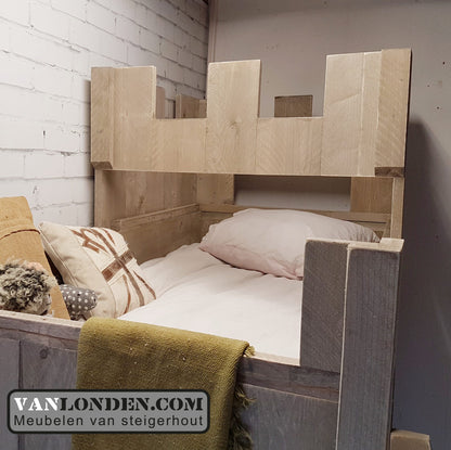 Steigerhouten kasteelbed Matthias