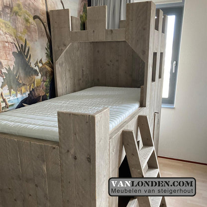 Steigerhouten kasteelbed Daniel
