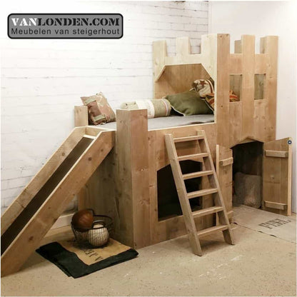 Steigerhouten kasteelbed Daniel