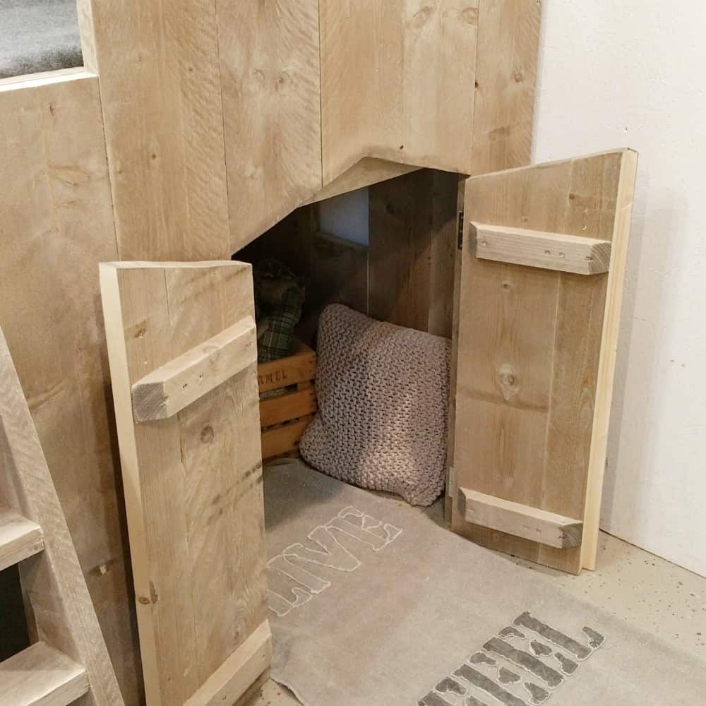 Steigerhouten kasteelbed Daniel